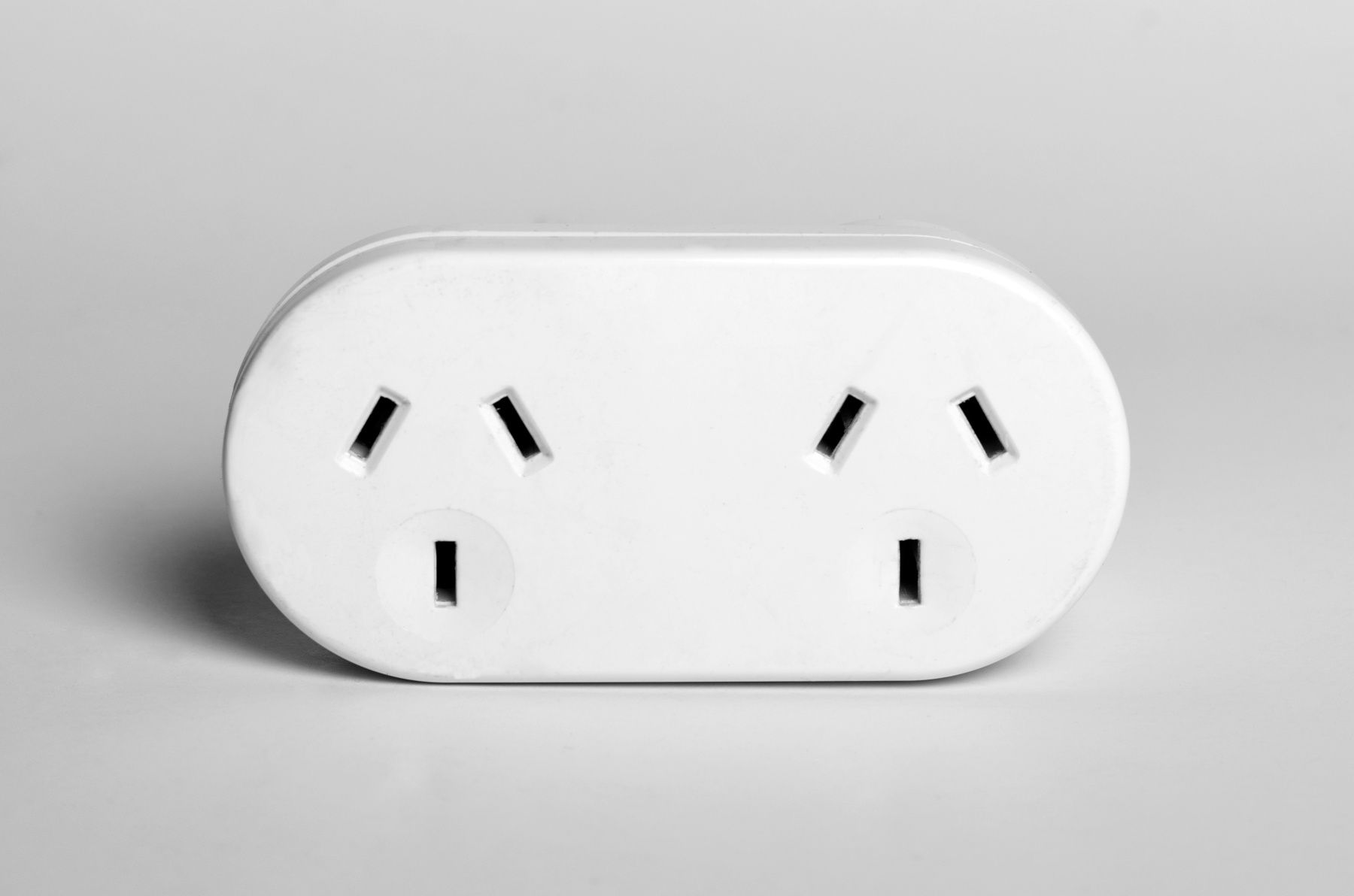 Australian style double power adapter