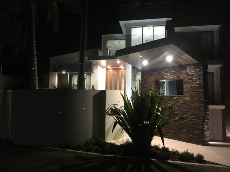 Outdoor lighting installation by Allec Electrical Solutions.