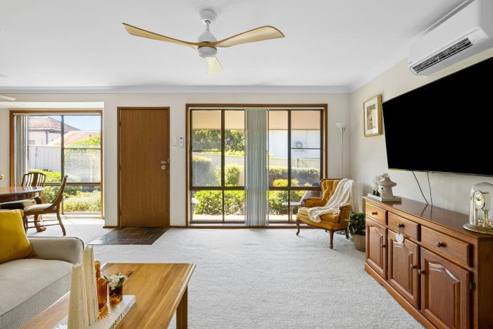 ceiling fan in living room
