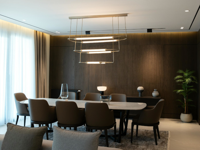 modern black chandelier